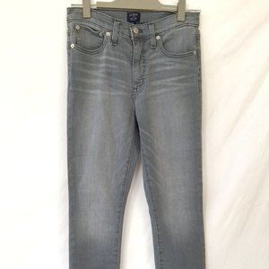 J. Crew High Rise Skinny Jeans Gray Sz 27